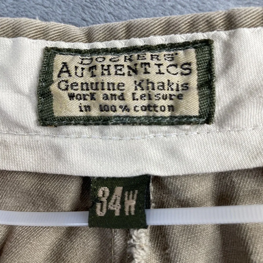 Dockers Men's Khaki Classic‎ Flat Front Basic 9